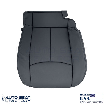 2011-2013 For Infiniti M37 M56 Genuine Leather Front Bottom Seat Covers Graphite - OEM-Style Replacement Seat Cover