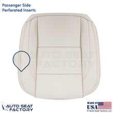 2008-2013 Fits Volvo C70 Leather Perf. Passenger Bottom Seat Cover Calcite Cream - OEM-Style Replacement Seat Cover