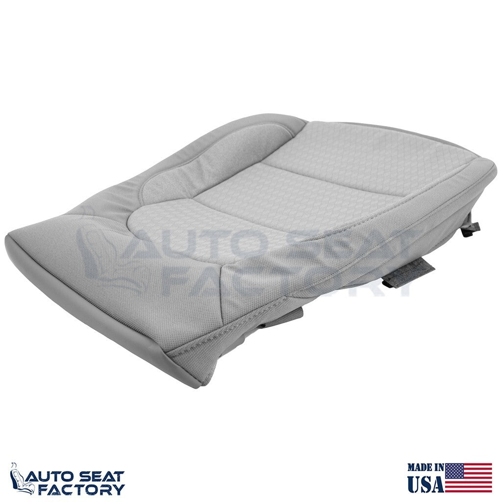 2019 - 2022 Chevy Silverado/ GMC Sierra Driver Bottom Gray Cloth Seat Cover - OEM-Style Replacement Seat Cover