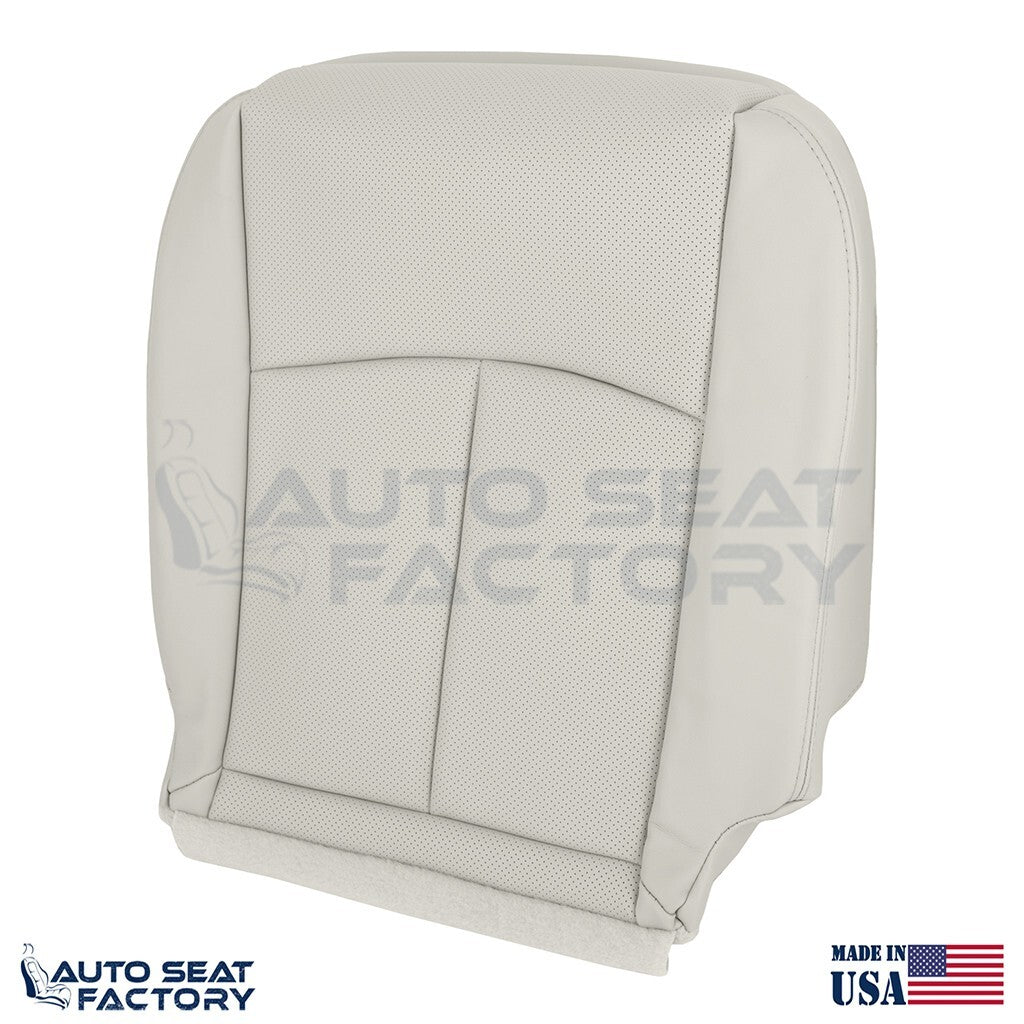 2014 - 2020 Fits Infiniti Q50 PASSENGER Bottom Gray Vinyl Seat Cover, PERFORATED - OEM-Style Replacement Seat Cover