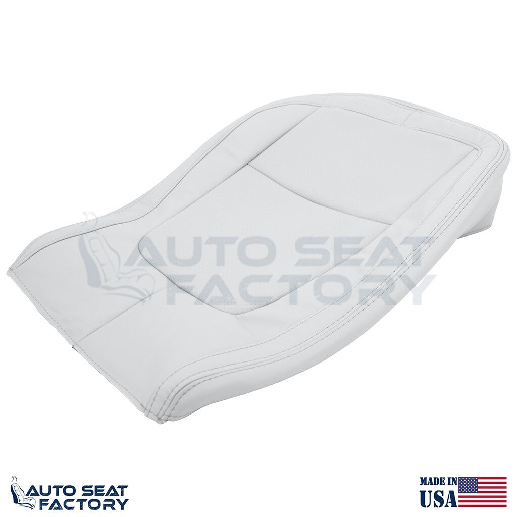 2009 - 2015 Fits Jaguar XF X2 Driver Bottom Gray Vinyl Seat Cover, Perforated - OEM-Style Replacement Seat Cover