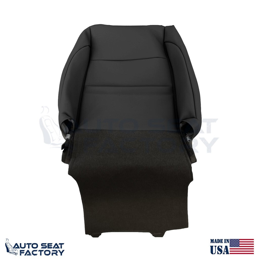 2009 - 2013 Fits Infiniti G37 Coupe Front RIGHT Black Vinyl Seat Covers, Perf. - OEM-Style Replacement Seat Cover