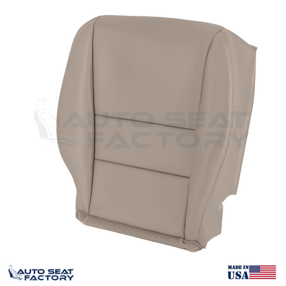 Fits 2003 - 2007 Honda Accord Sedan Driver Bottom Synthetic Leather Seat Cover - OEM-Style Replacement Seat Cover