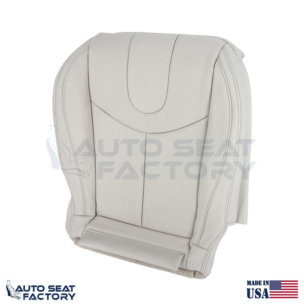 2009 - 2013 Fits Infiniti G37 CONVERTIBLE Driver 2PC Gray Vinyl Seat Cover, Perf - OEM-Style Replacement Seat Cover