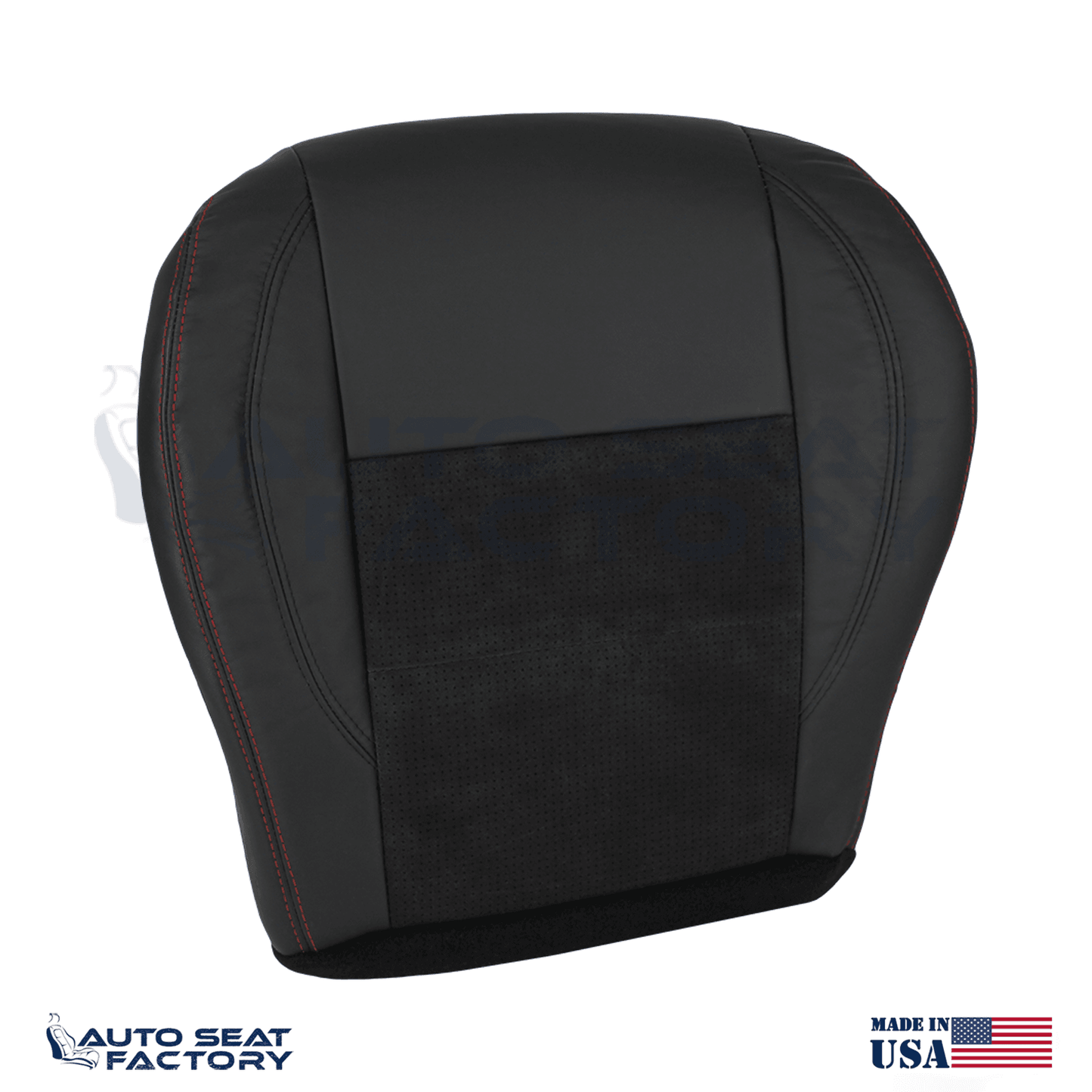 Replacement Black Seat Cover Fits 2006 - 2010 Dodge Charger RT Front Bottoms - OEM-Style Replacement Seat Cover