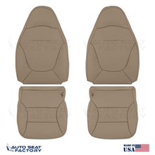 Fits 1997 - 2001 Ford Expedition Front Tan Leather Replacement Seat Covers - OEM-Style Replacement Seat Cover
