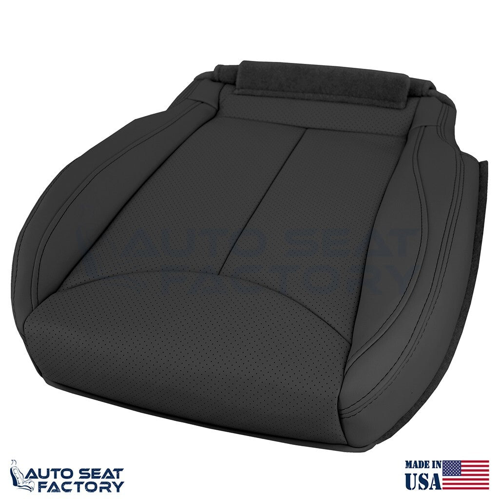 2009 - 2013 Fits Infiniti G37 CONVERTIBLE Bottom Black Vinyl Seat Cover, Perf. - OEM-Style Replacement Seat Cover