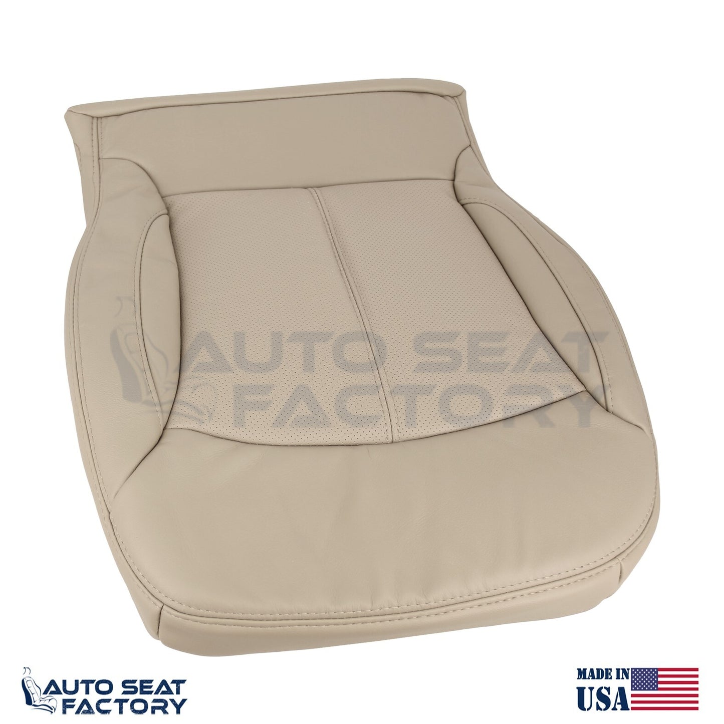 Fits 2010 - 2013 Buick LaCrosse RIGHT Top & Bottom Tan Vinyl Seat Covers, Perf. - OEM-Style Replacement Seat Cover