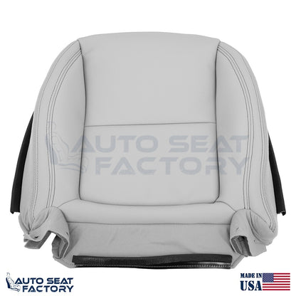 Fits 2012 - 2016 Mercedes Benz SLK Driver Bottom Gray Vinyl Seat Cover - OEM-Style Replacement Seat Cover