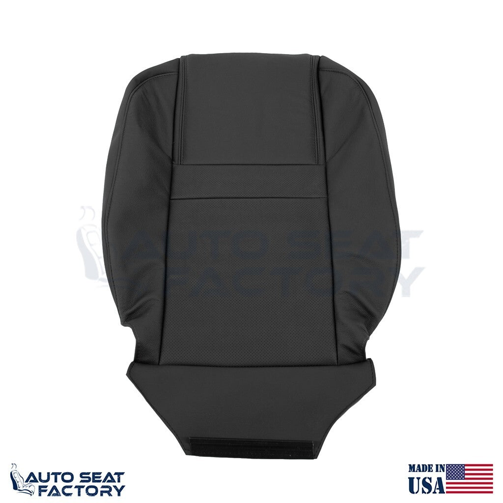 Fits 2006 2007 Chevy Monte Carlo Left Right Top Perf. Black Vinyl Seat Covers - OEM-Style Replacement Seat Cover