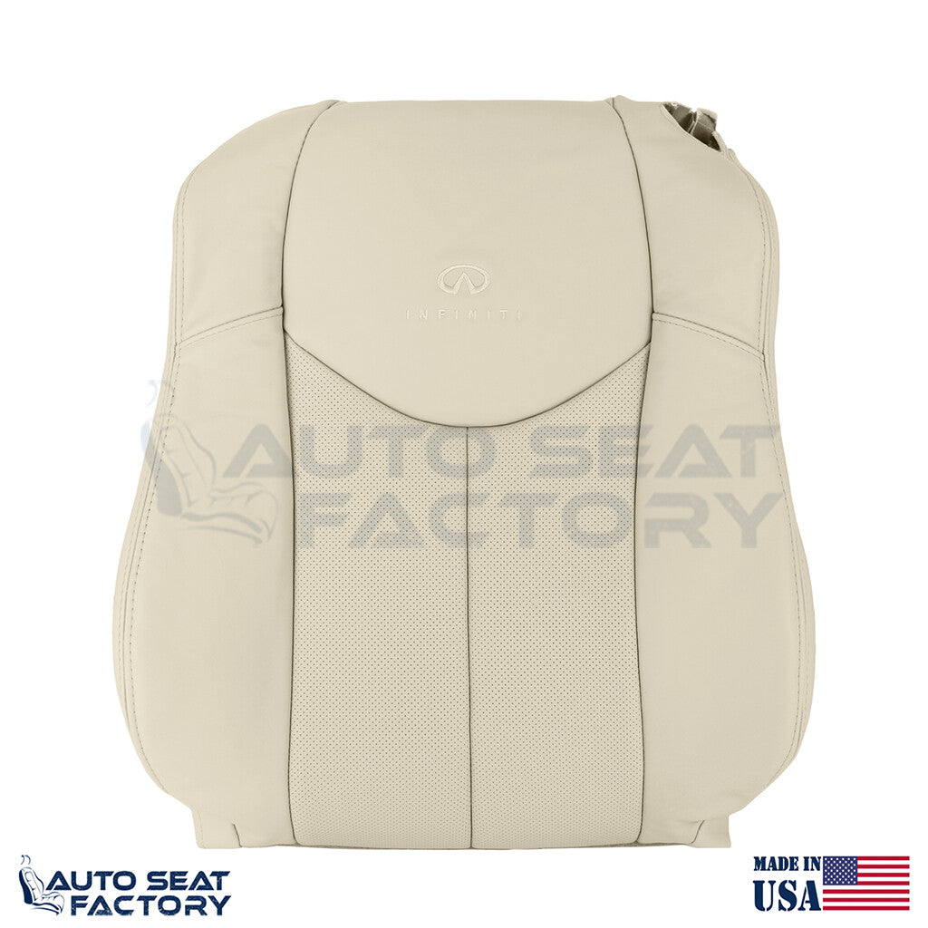 2009 - 2013 Fits Infiniti G37 Coupe Perforated Driver Vinyl Top Cover - OEM-Style Replacement Seat Cover