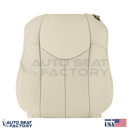 2009 - 2013 Fits Infiniti G37 Coupe Perforated Driver Vinyl Top Cover - OEM-Style Replacement Seat Cover