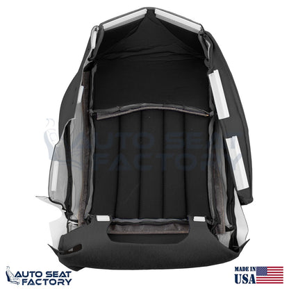 2014 - 2017 Fits Infiniti QX50 PASSENGER Top & Bottom Black Leather Seat Covers - OEM-Style Replacement Seat Cover