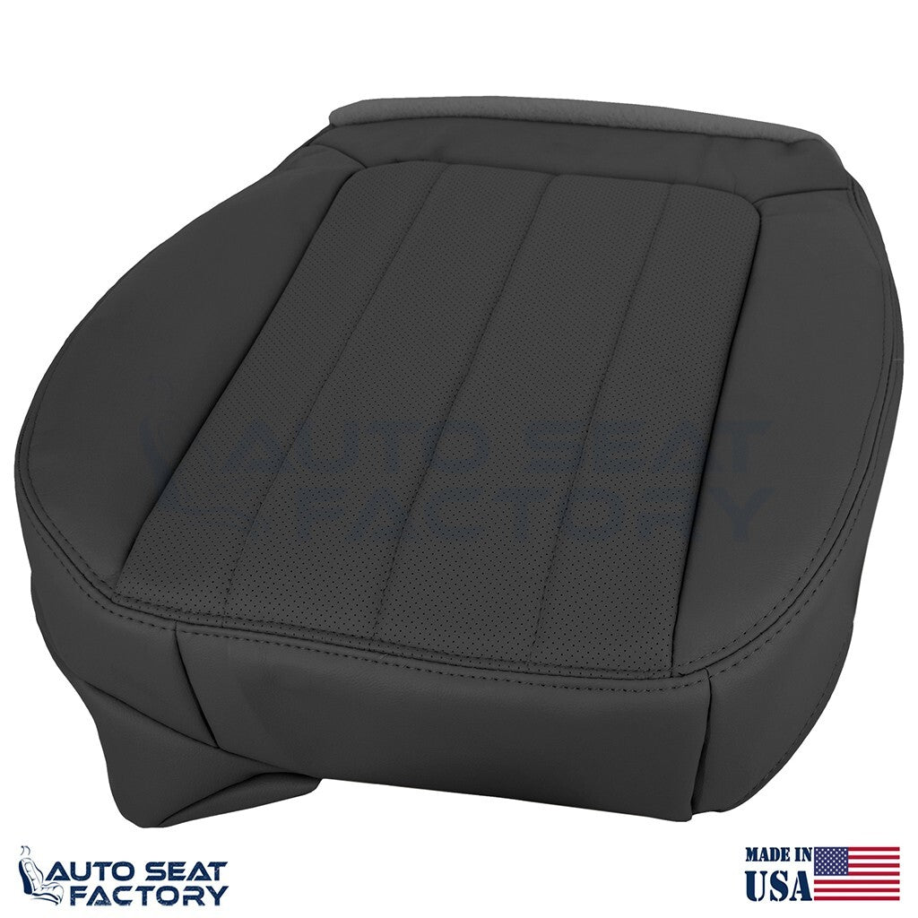 2003 - 2006 Fits Lincoln LS PASSENGER Bottom Black Vinyl Seat Cover, Perforated - OEM-Style Replacement Seat Cover