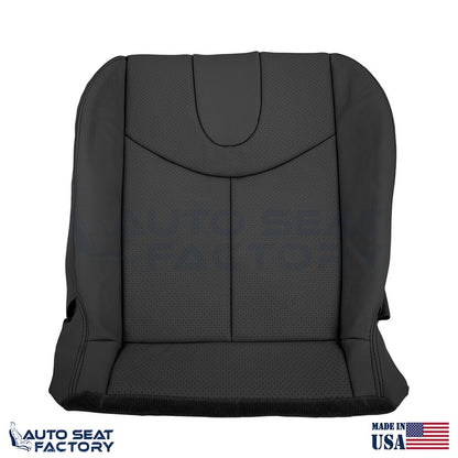 2009 - 2013 Fits Infiniti G37 Coupe Driver Bottom Black Vinyl Seat Cover, Perf. - OEM-Style Replacement Seat Cover