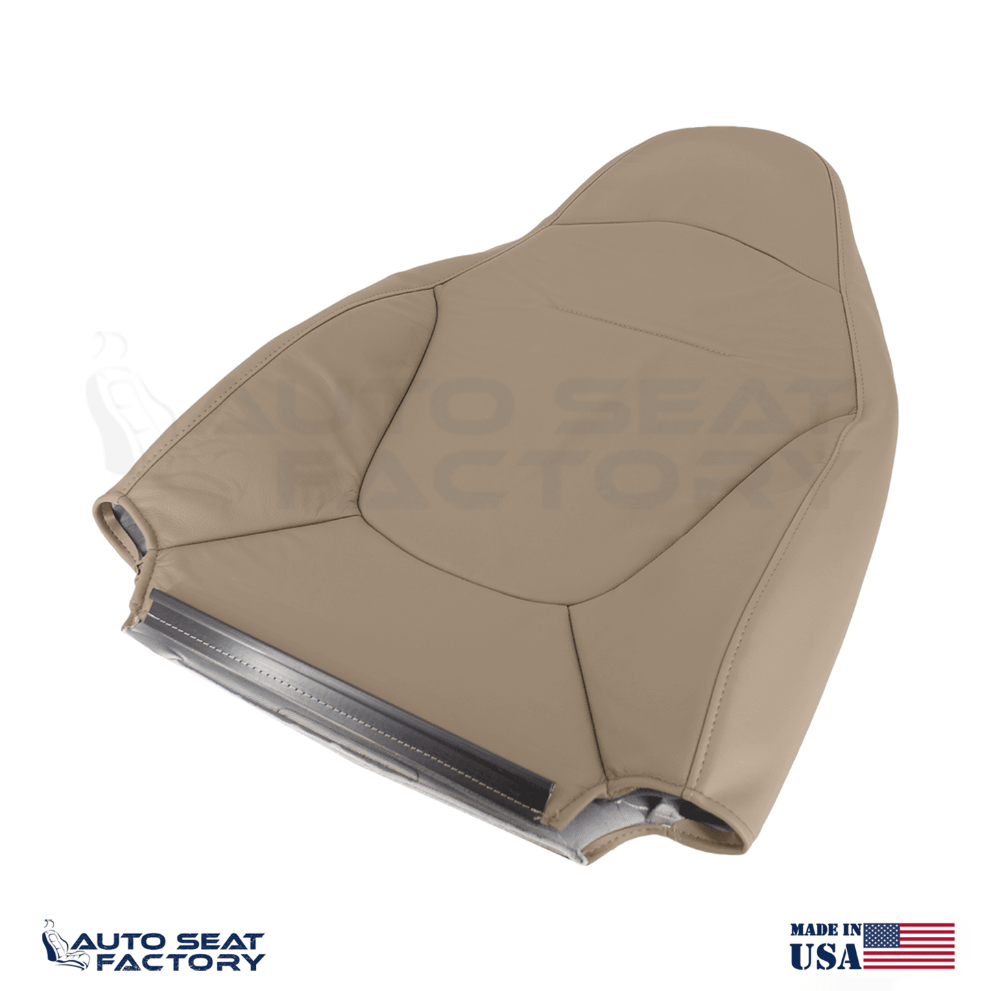 Fits 1997 - 2001 Ford Expedition Front Bucket Tan Vinyl Replacement Seat Covers - OEM-Style Replacement Seat Cover