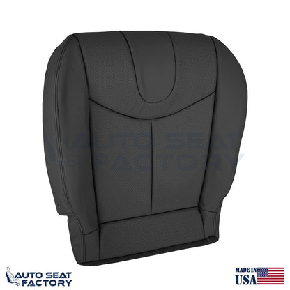 2009 - 2013 Fits Infiniti G37 Coupe Driver Bottom Black Vinyl Seat Cover, Perf. - OEM-Style Replacement Seat Cover