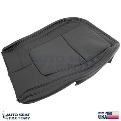 2009 - 2015 Fits Jaguar XF X2 Driver Bottom Black Leather Seat Cover, Perforated - OEM-Style Replacement Seat Cover