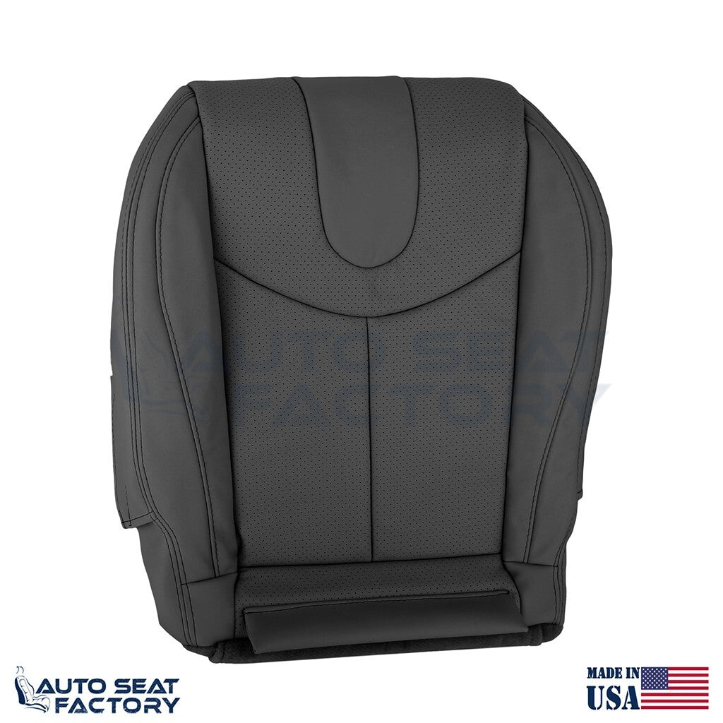 2009 - 2013 Fits Infiniti G37 CONVERTIBLE Bottom Black Vinyl Seat Cover, Perf. - OEM-Style Replacement Seat Cover