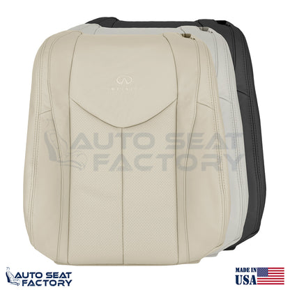 Perforated PASSENGER Top Seat Cover Fits 2009 - 2013 Infiniti G37 CONVERTIBLE - OEM-Style Replacement Seat Cover