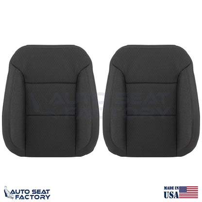Replacement 2019 - 2023 Chevy Silverado LEFT & RIGHT Top Black Cloth Seat Covers - OEM-Style Replacement Seat Cover