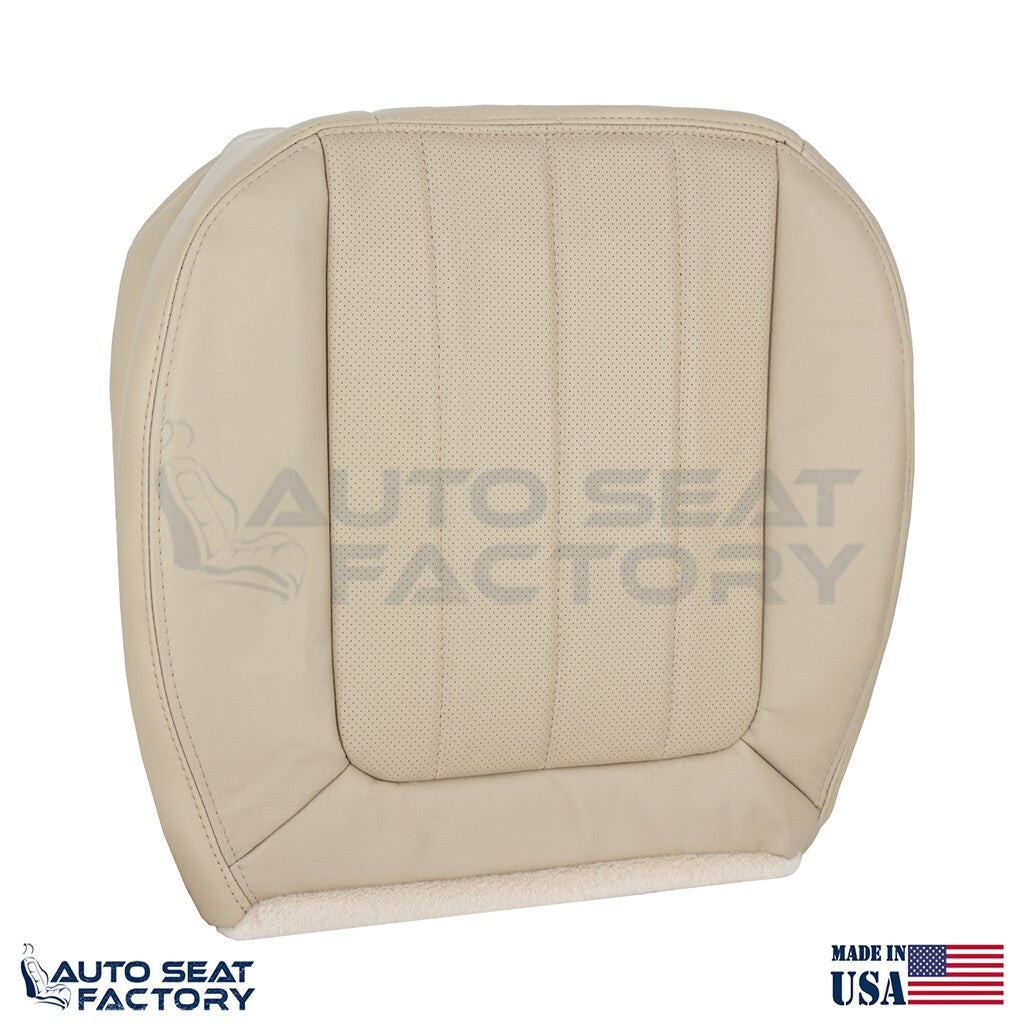 2003 - 2006 Fits Lincoln LS Driver Bottom Med Lt Stone Vinyl Seat Cover, Perf. - OEM-Style Replacement Seat Cover