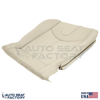 2009 - 2013 Fits Infiniti G37 Coupe Driver Top Bottom Tan Vinyl Seat Cover, Perf - OEM-Style Replacement Seat Cover