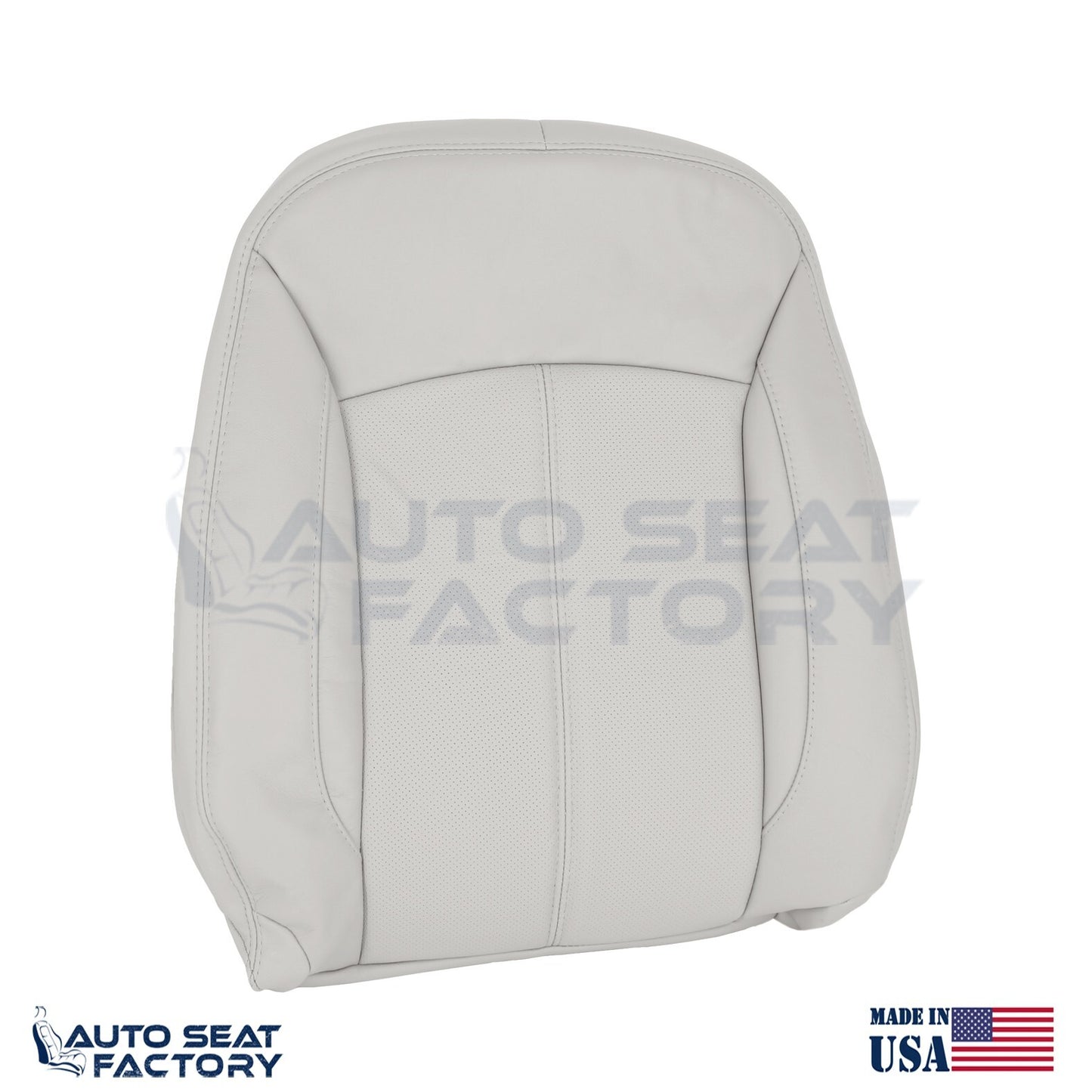 Fits 2010 - 2013 Buick LaCrosse RIGHT Top & Bottom Gray Vinyl Seat Covers, Perf. - OEM-Style Replacement Seat Cover