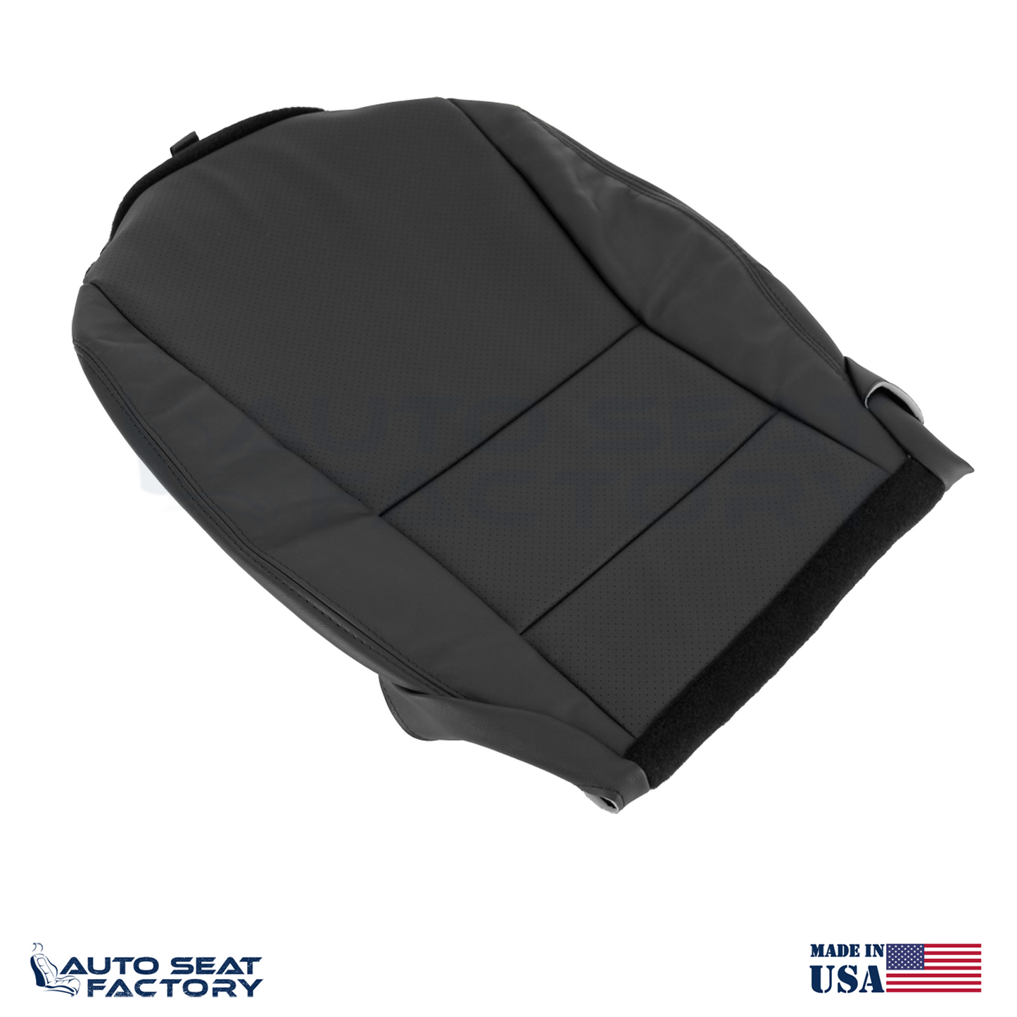 Fits 2013 - 2017 Honda Accord Driver Passenger Perforated Vinyl Seat Covers - OEM-Style Replacement Seat Cover