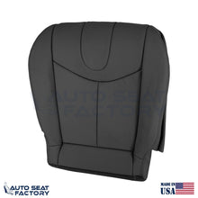 2009 - 2013 Fits Infiniti G37 Coupe Driver Bottom Black Vinyl Seat Cover, Perf. - OEM-Style Replacement Seat Cover