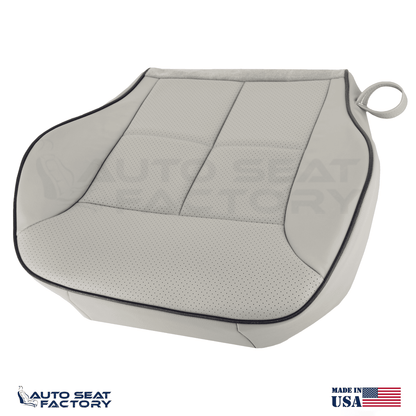 Fits 2007 - 2010 Lincoln MKX Perf PASSENGER Bottom Gray Vinyl Seat Cover +Piping - OEM-Style Replacement Seat Cover