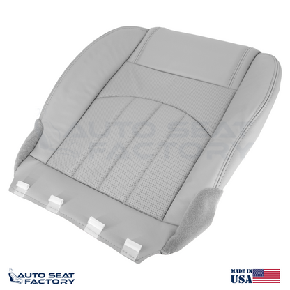 Fits 2013 - 2017 GMC Acadia Left & Right Bottom Gray Vinyl Seat Covers, Perf. - OEM-Style Replacement Seat Cover