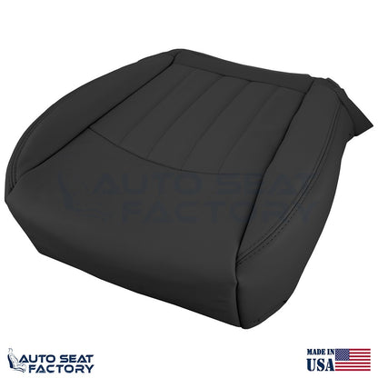 2014 - 2017 Fits Infiniti QX50 Driver Top & Bottom Black Vinyl Seat Covers - OEM-Style Replacement Seat Cover