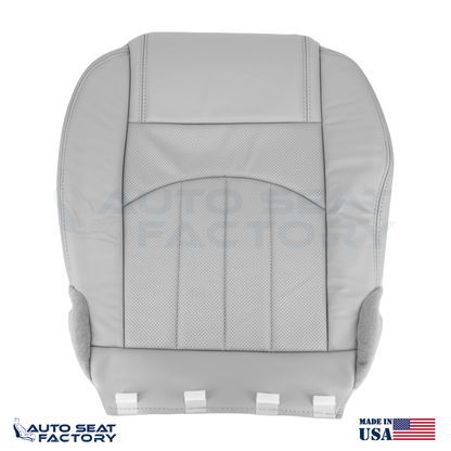 For 2013 - 2017 GMC Acadia Perforated PASSENGER Bottom Titanium Vinyl Seat Cover - OEM-Style Replacement Seat Cover