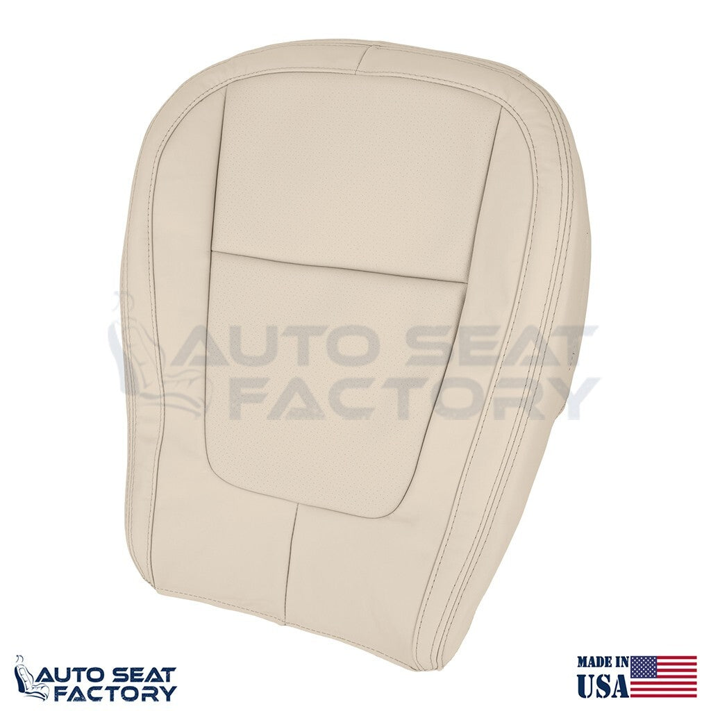 2009 - 2015 Fits Jaguar XF X2 Lower LEFT & RIGHT Tan Vinyl Seat Covers, Perf - OEM-Style Replacement Seat Cover