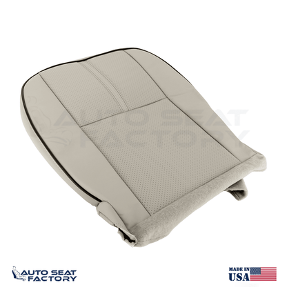 Fits 2010 - 2012 Lincoln MKZ Driver Bottom Tan Leather Seat Cover, Perforated - OEM-Style Replacement Seat Cover