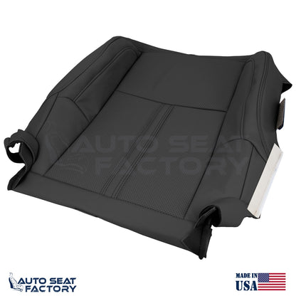 Fits 2009 - 2012 Lincoln MKS Bottom PASSENGER Black Vinyl Seat Cover, Perforated - OEM-Style Replacement Seat Cover