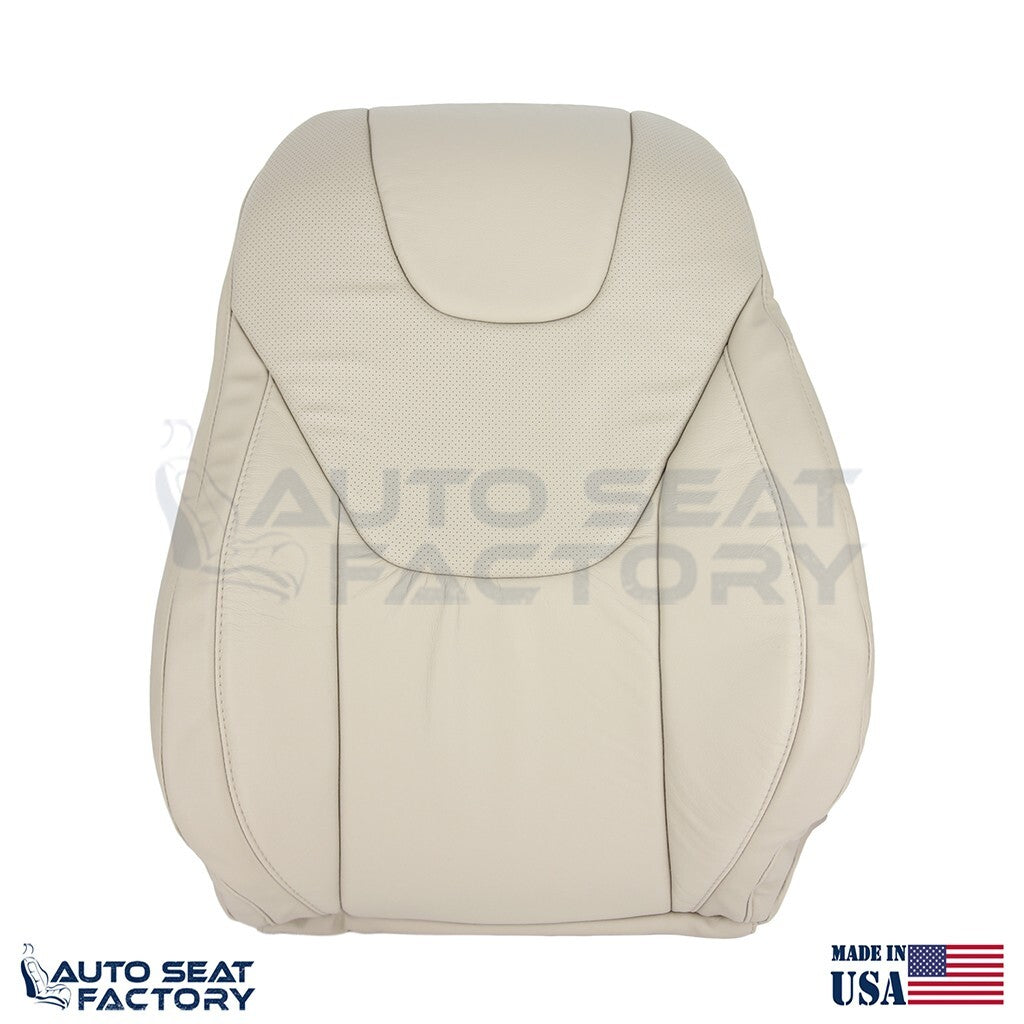 Fits 2013 - 2017 Ford Edge Titanium Perf. Driver Top Bottom Tan Vinyl Seat Cover - OEM-Style Replacement Seat Cover