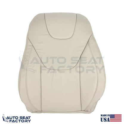 Fits 2013 - 2017 Ford Edge Titanium Perf. Driver Top Bottom Tan Vinyl Seat Cover - OEM-Style Replacement Seat Cover