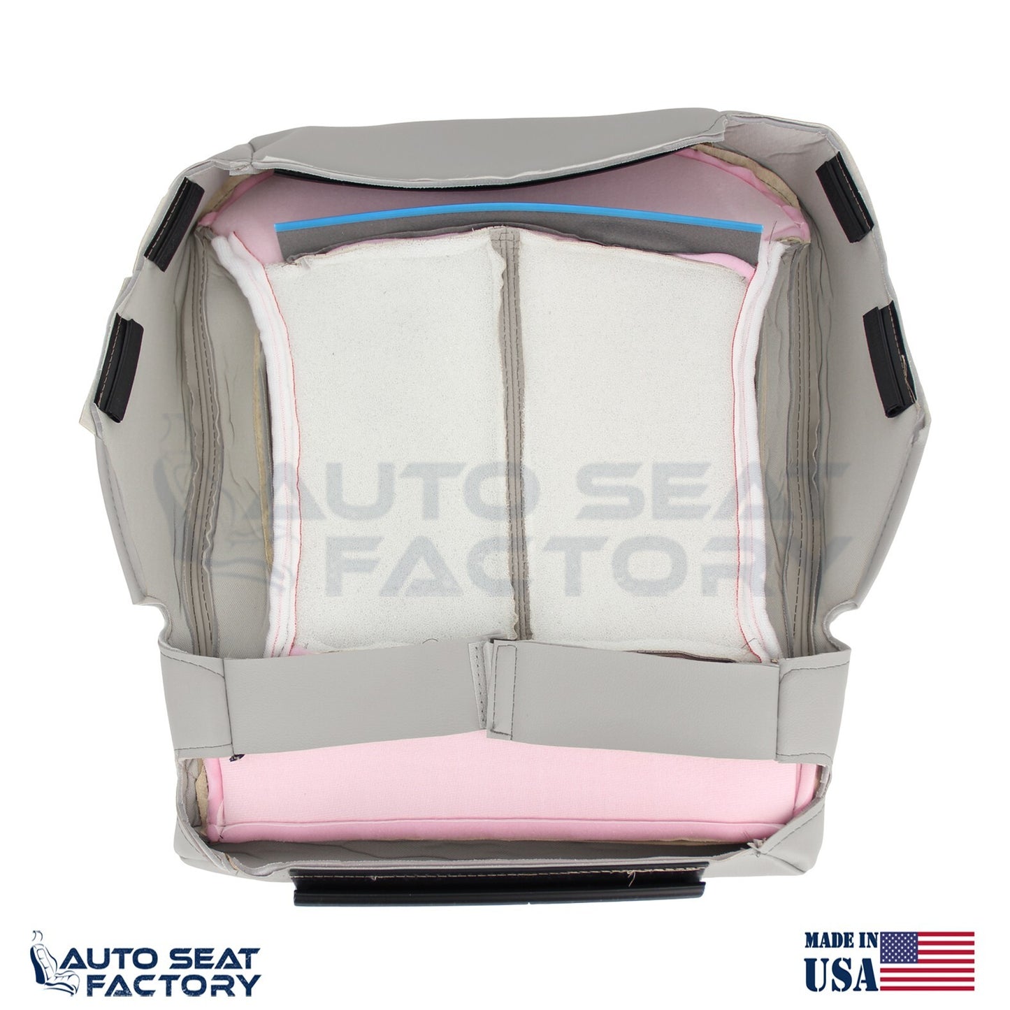 Fits 2010 - 2013 Buick LaCrosse RIGHT Top & Bottom Gray Vinyl Seat Covers, Perf. - OEM-Style Replacement Seat Cover