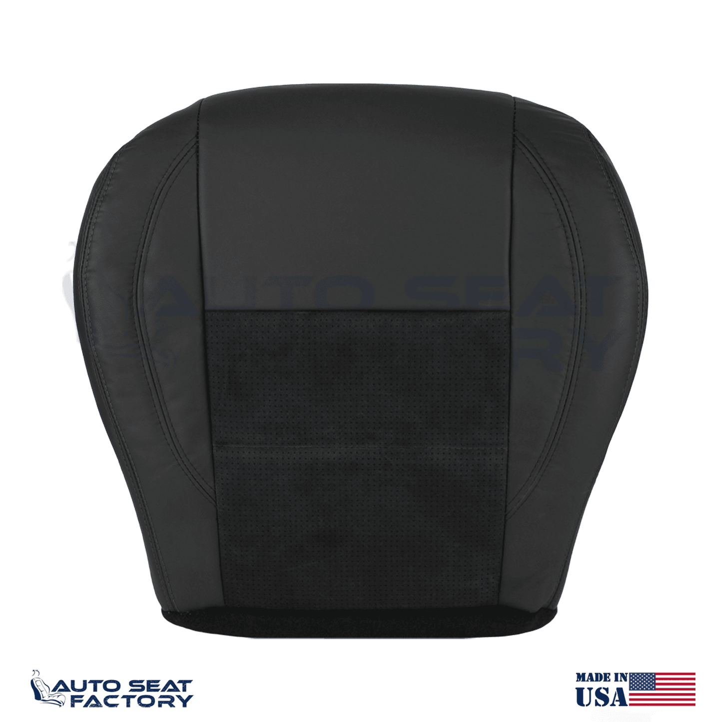 Replacement Black Seat Cover Fits 2006 - 2010 Dodge Charger RT Front Bottoms - OEM-Style Replacement Seat Cover
