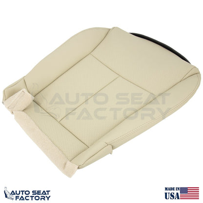 2006 - 2010 Fits Infiniti M45 M35 Driver Bottom Wheat Leather Seat Cover, Perf. - OEM-Style Replacement Seat Cover