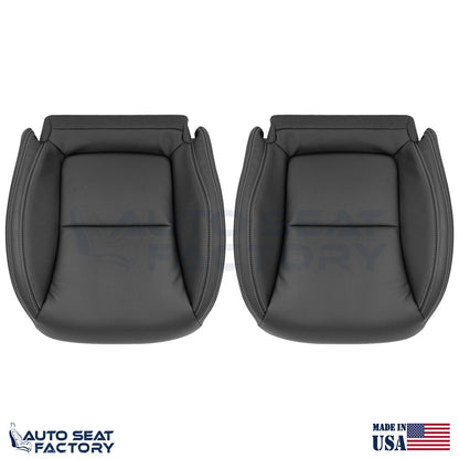 Fits 2012 - 2016 Mercedes Benz SLK Left & Right Bottom Black Seat Covers - OEM-Style Replacement Seat Cover