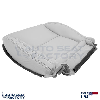 Fits 2012 - 2016 Mercedes Benz SLK Driver Bottom Gray Vinyl Seat Cover - OEM-Style Replacement Seat Cover