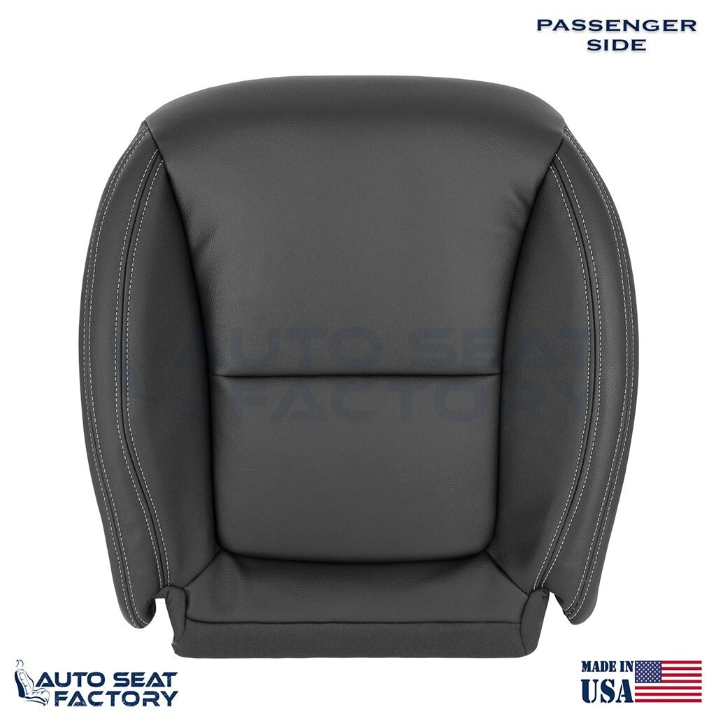 Fits 2012 - 2016 Mercedes Benz SLK PASSENGER Bottom Black Vinyl Seat Cover - OEM-Style Replacement Seat Cover