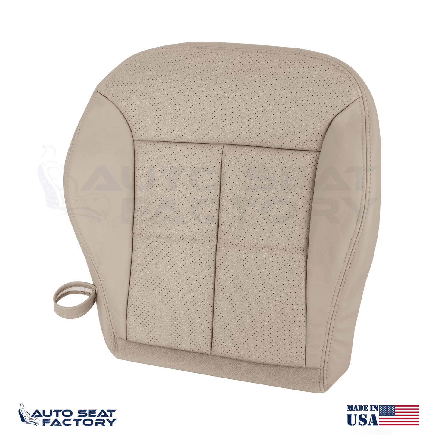 Fits 2007 - 2010 Lincoln MKX Perforated Driver Bottom Cashmere Vinyl Seat Cover - OEM-Style Replacement Seat Cover