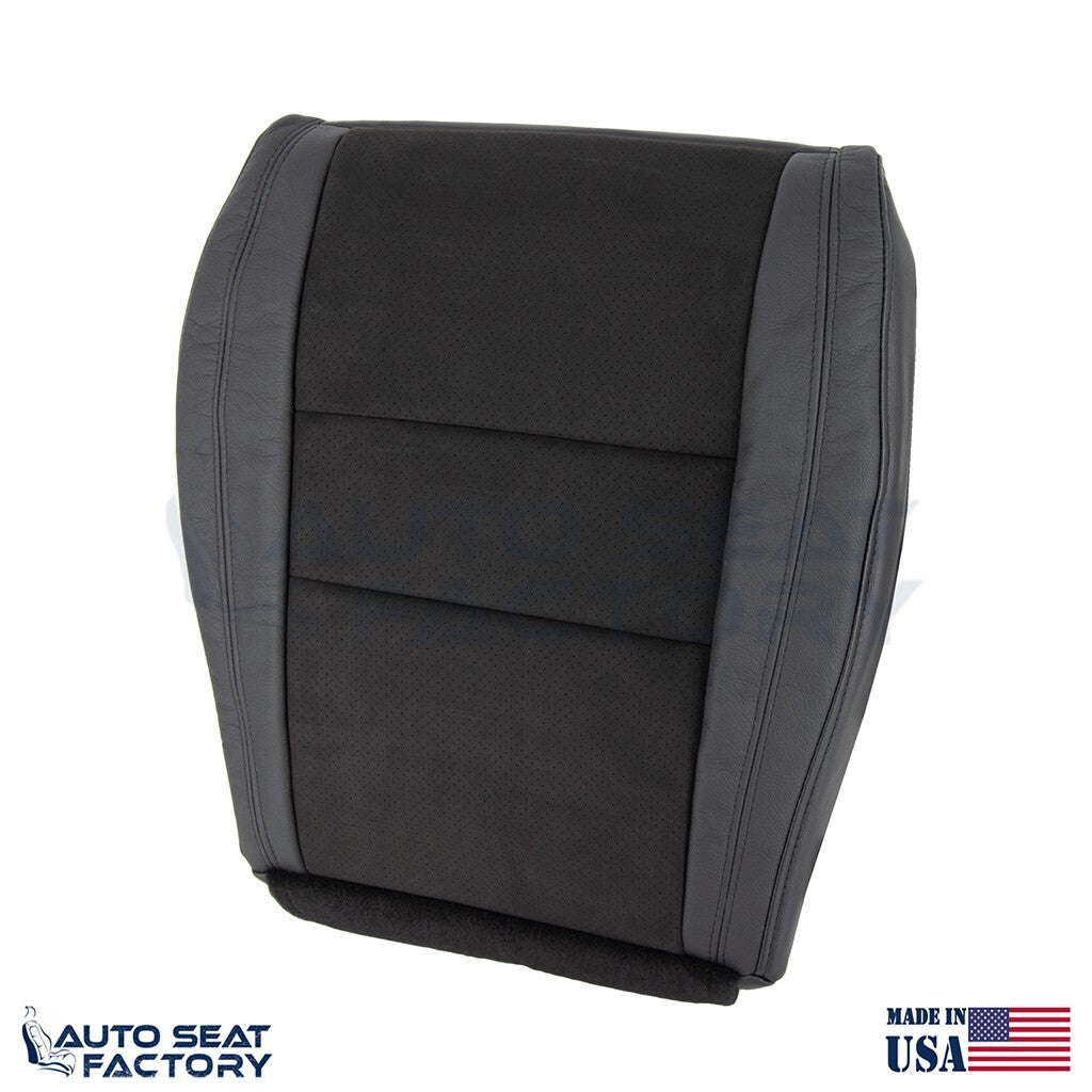 Fits 2012 2013 Dodge Durango Driver Bottom Black Leather/ Suede Seat Cover - OEM-Style Replacement Seat Cover