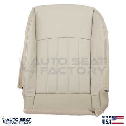 2014 - 2017 Fits Infiniti QX50 PASSENGER Side Bottom Wheat Leather Seat Cover - OEM-Style Replacement Seat Cover