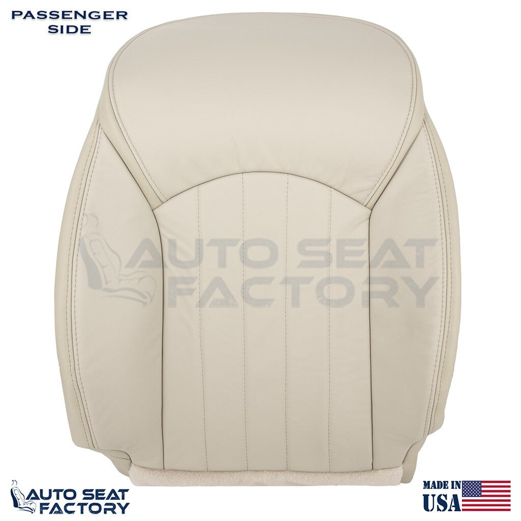 2014 - 2017 Fits Infiniti QX50 PASSENGER Top & Bottom Wheat Vinyl Seat Covers - OEM-Style Replacement Seat Cover