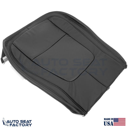 2009 - 2015 Fits Jaguar XF X2 Driver Bottom Black Vinyl Seat Cover, Perforated - OEM-Style Replacement Seat Cover